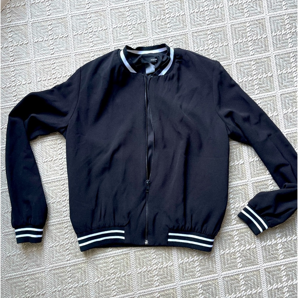 Black rayon jacket